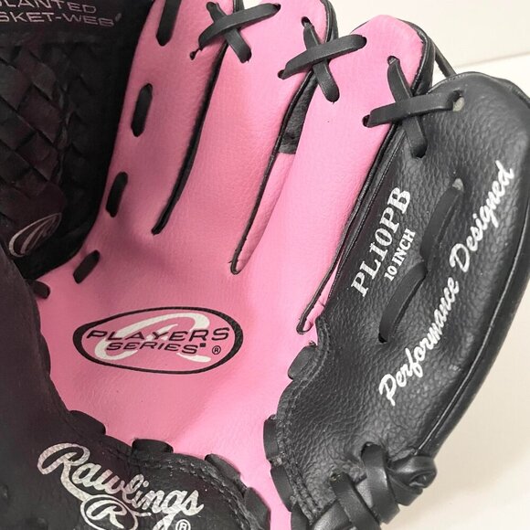 Rawlings Baseball Glove Youth Players Series PL10PB 10 Inch Pink - Picture 4 of 12